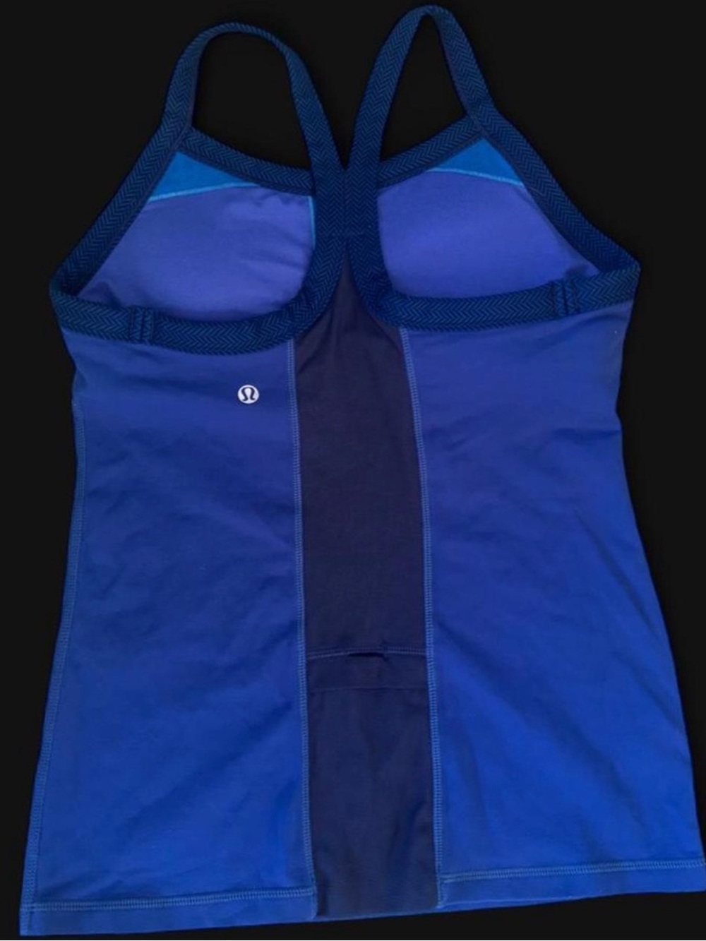 lululemon athletica Blue and Navy Racerback One-Piece Tank